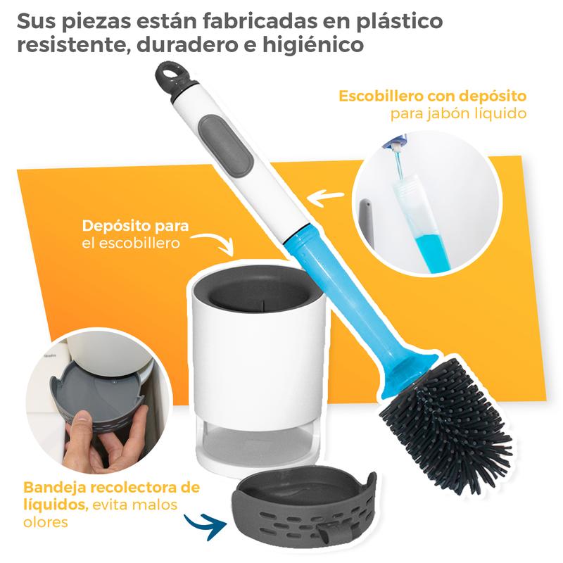 Cleanova™ El Cepillo de Inodoro que Limpia Mejor, No Guarda Olores y No Da Asco