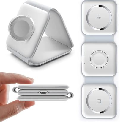 MagFlex™: Base cargador 3-en-1 para tu celular, reloj y audífonos, todo en un solo lugar