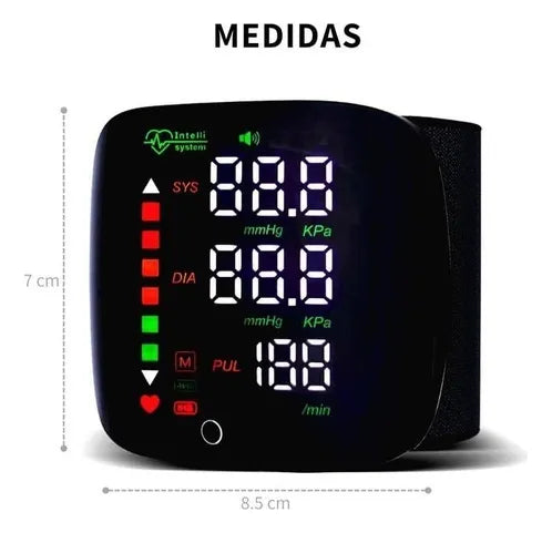 VitalCheck™ Tensiómetro Digital de Muñeca con Voz – Controla tu presión en segundos desde casa