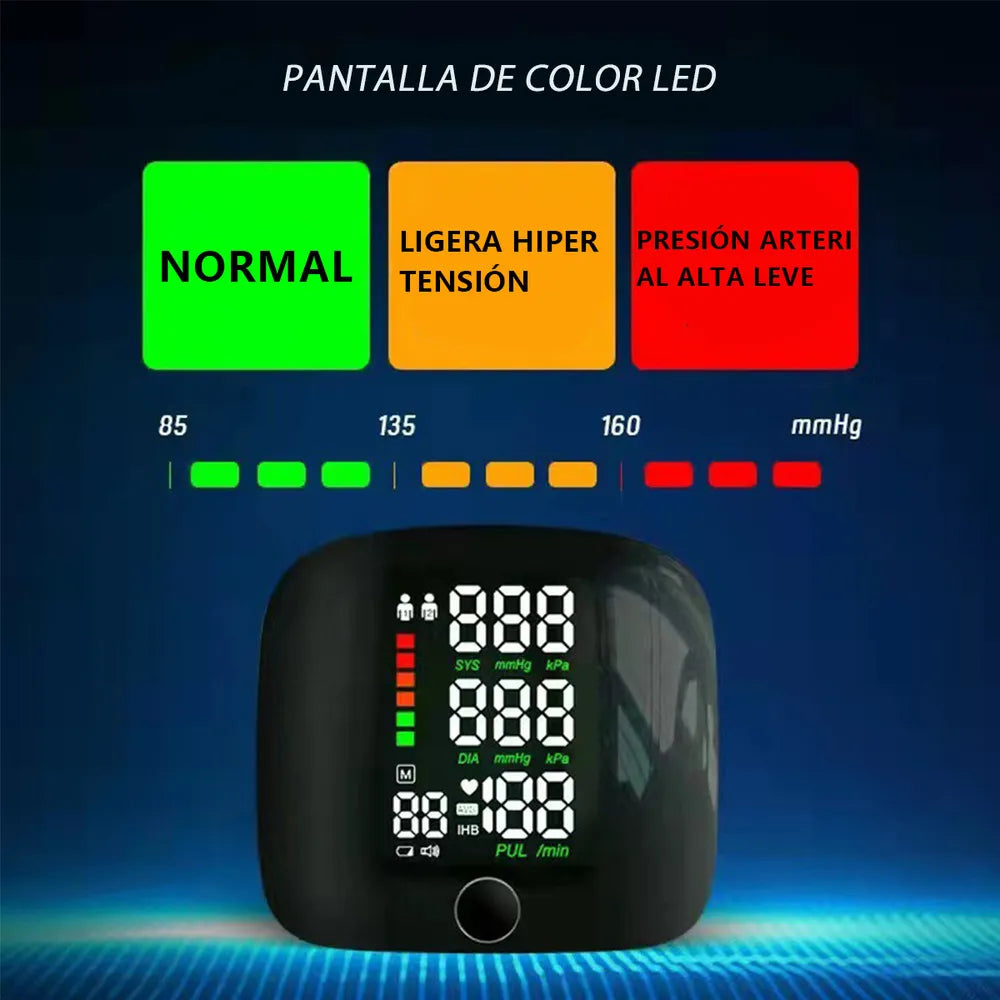 VitalCheck™ Tensiómetro Digital de Muñeca con Voz – Controla tu presión en segundos desde casa