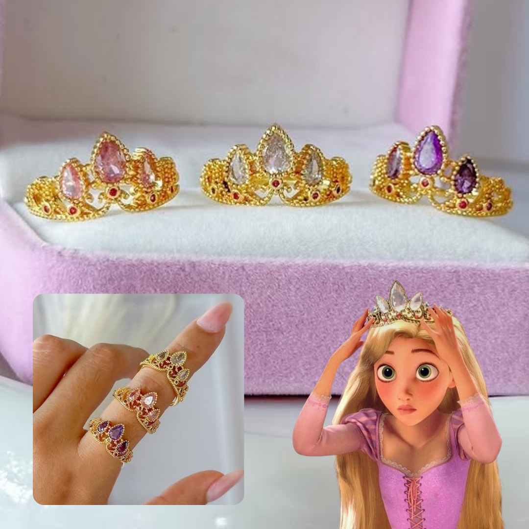 Anillo Corona Princesa Rapunzel
