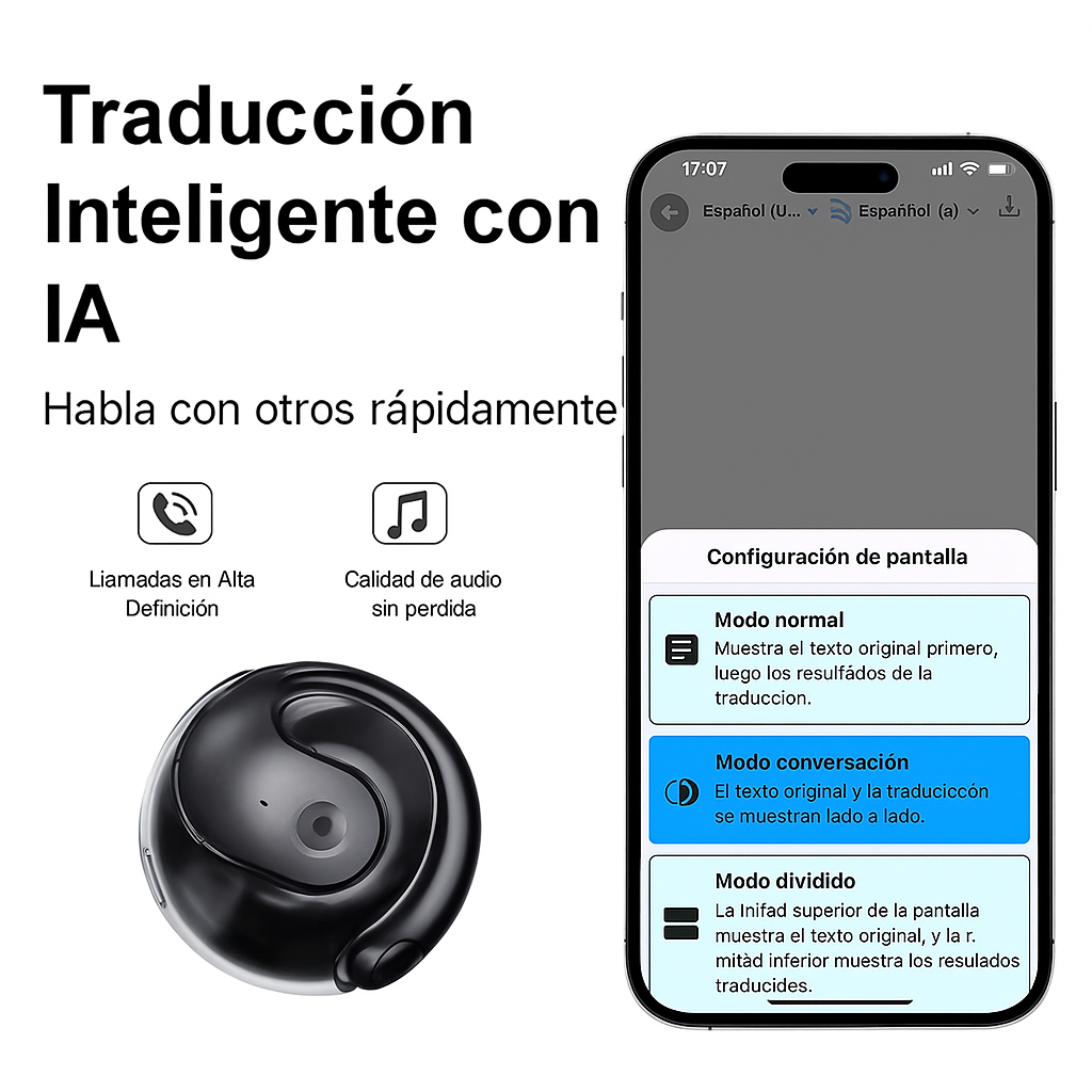 Auriculares Traductores – Escucha y entiende en cualquier idioma