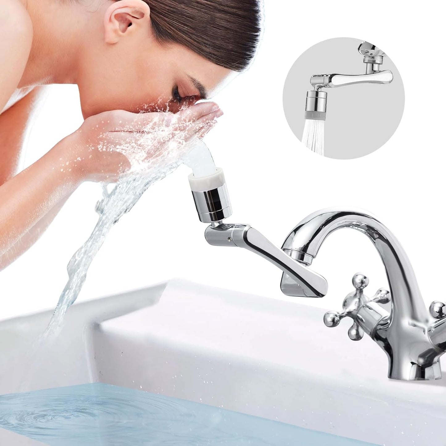 Combo x2 Extensores de Grifo Smart Flow™ – Limpieza total sin salpicones