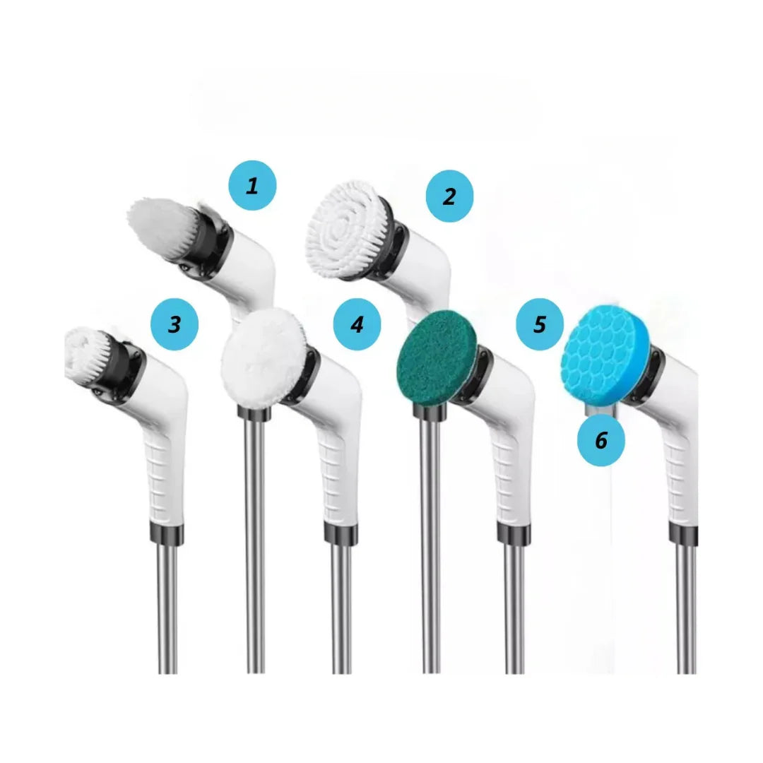 PuraClean™ Scrubber Cepillo Electrico Retractil - Elimina jabón pegado y sarro en segundos.