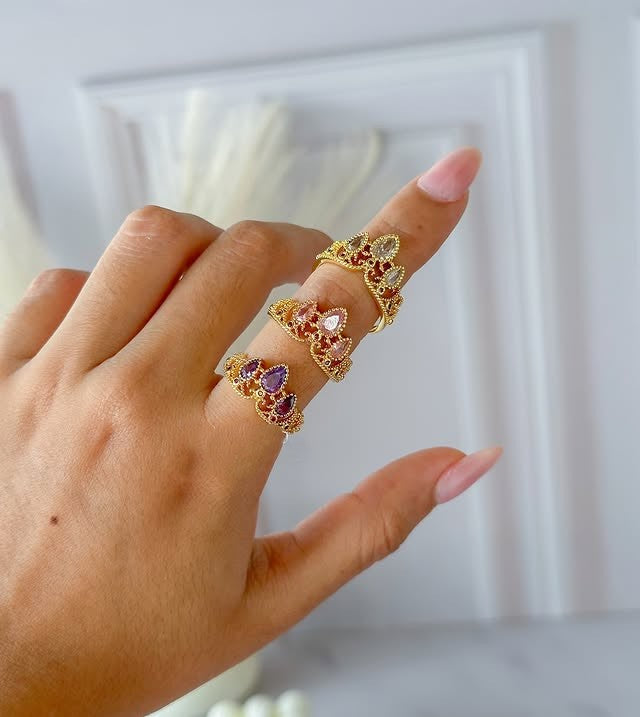 Anillo Corona Princesa Rapunzel