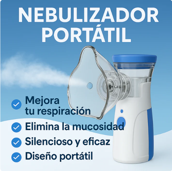 Nebulizador Portátil Mesh: Alivio Respiratorio en Cualquier Lugar
