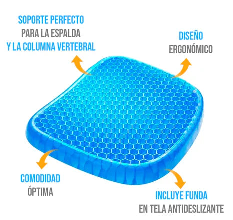 ErgoCush™ Cojín de Silicona Flexible para Asiento - Comodidad y Alivio