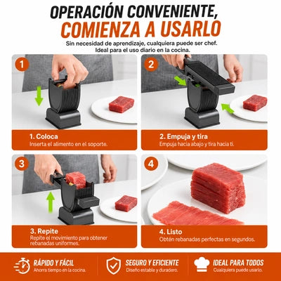 Cortador Manual de Carne — Cortes Perfectos en Segundos