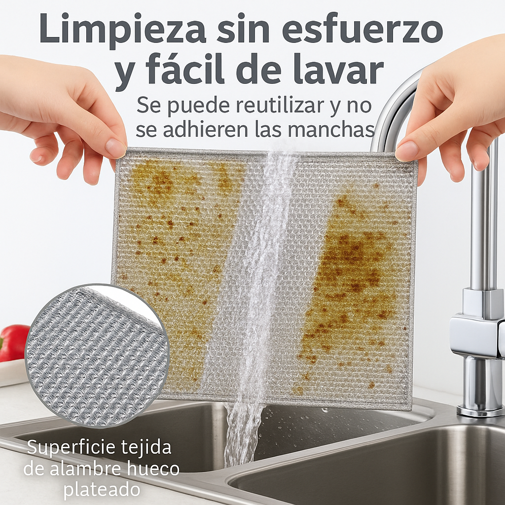 CleanPro™ Pack x5 – Paños Mágicos Multiuso