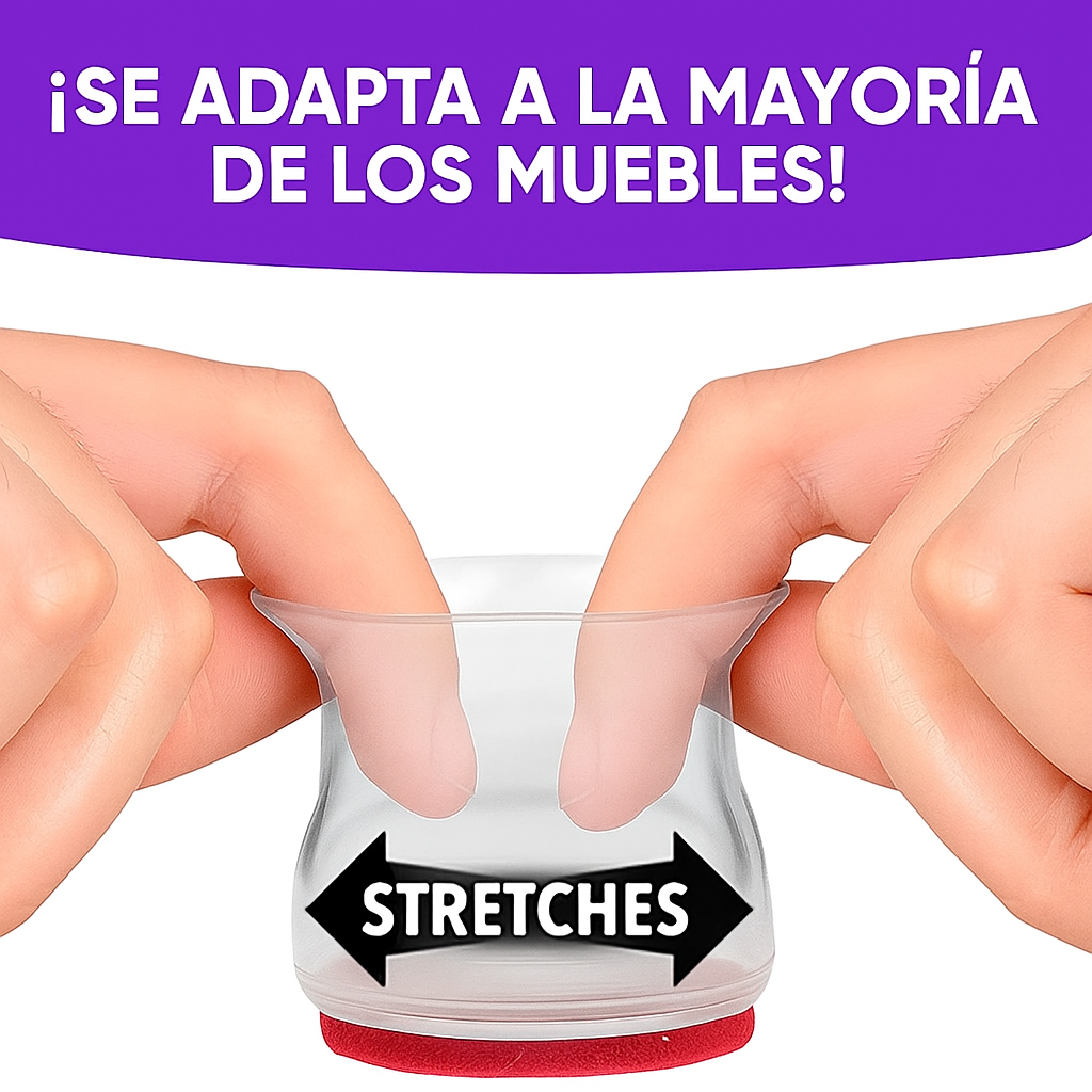 Chair Socks™ pack x8 unidades – Protección invisible para tus pisos, sin rayones ni ruidos
