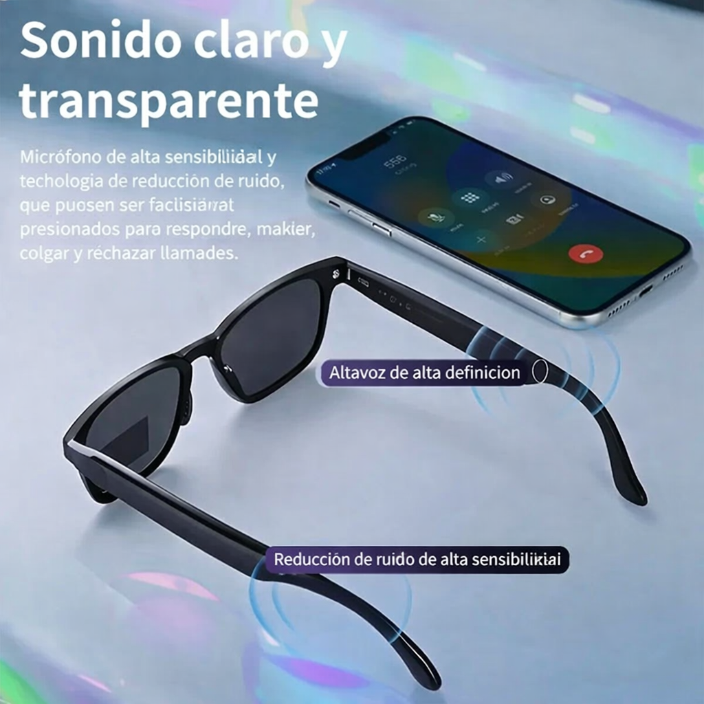 FreeBeat Glasses™ Libérate de cables y auriculares. Escucha música y responde llamadas sin usar las manos.
