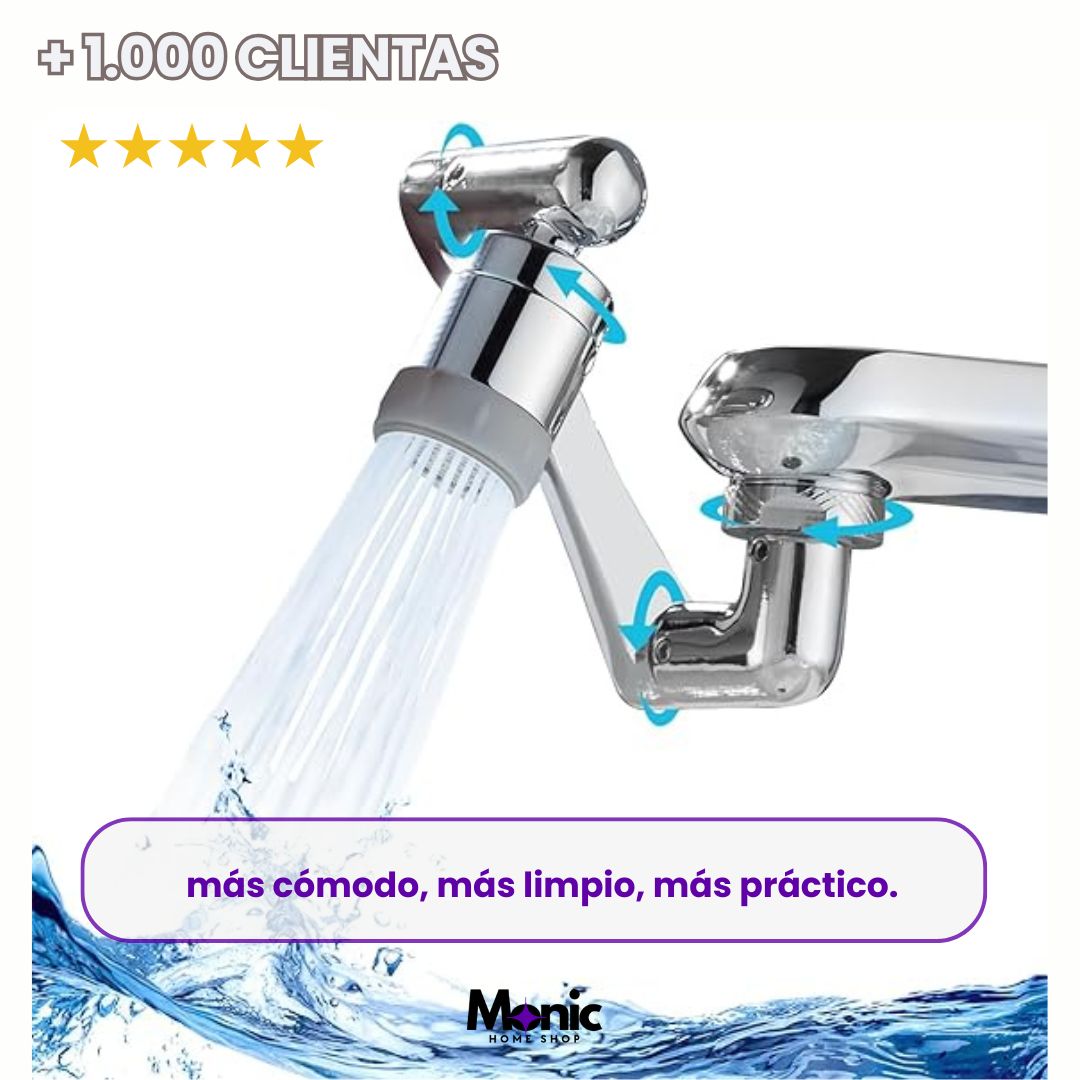 Combo x2 Extensores de Grifo Smart Flow™ – Limpieza total sin salpicones
