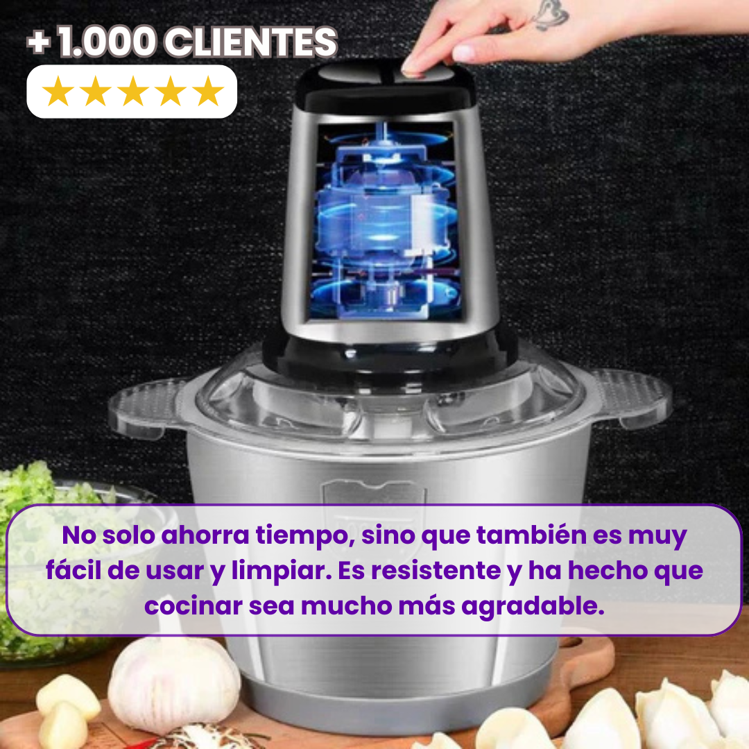 PicaMatic™ – Picadora Eléctrica Portátil 2L