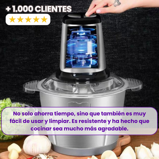 PicaMatic™ – Picadora Eléctrica Portátil 2L
