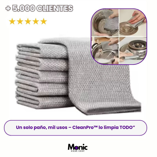 CleanPro™ Pack x5 – Paños Mágicos Multiuso