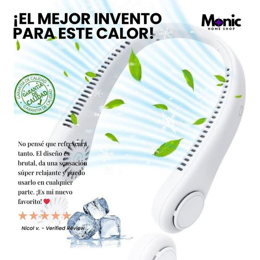 Ventilador de Cuello  FreskAir™ – Frescura manos libres al instante