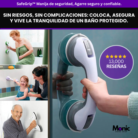 SafeGrip™ – Soporte para baño, Agarre seguro y confiable. Hoy 2x1
