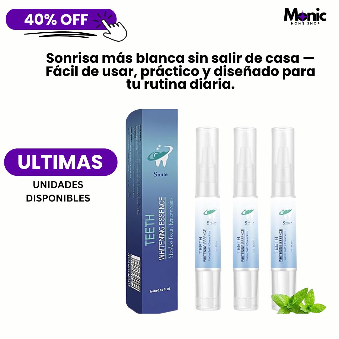 SmileBright™ Esencia blanqueadora dental-Sonríe con confianza sin gastar en tratamientos costosos.