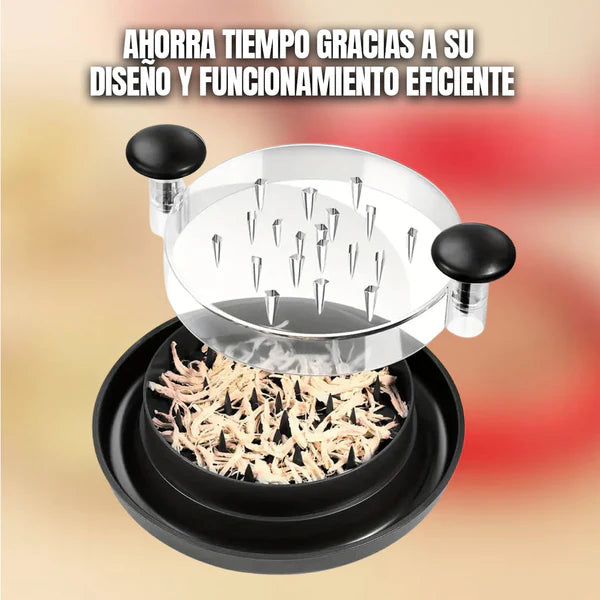 DesmechaPro™ Desmenuzadora de Pollo y Carne Giratoria: ¡5x más rápido, sin esfuerzo!