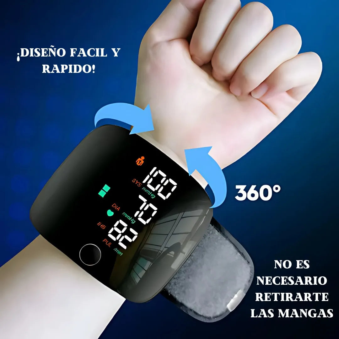 VitalCheck™ Tensiómetro Digital de Muñeca con Voz – Controla tu presión en segundos desde casa