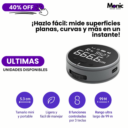 ¡Mide con Precisión y Facilidad con la nueva Cinta métrica Digital Recargable!