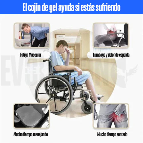 ErgoCush™ Cojín de Silicona Flexible para Asiento - Comodidad y Alivio