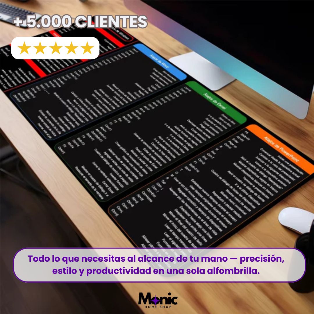 ProDesk™ — La alfombrilla con atajos que multiplican tu productividad.