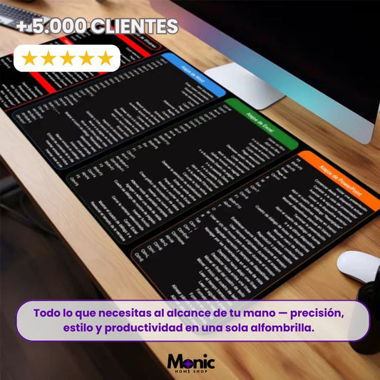 ProDesk™ — La alfombrilla con atajos que multiplican tu productividad.