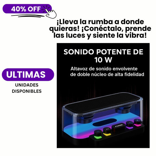BeatFlow™ Z6 Altavoz Bluetooth Portátil Dual de 10W