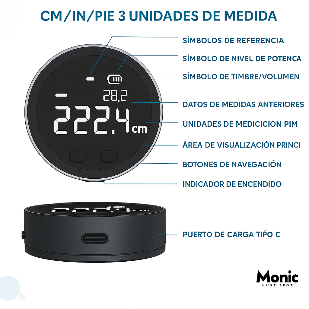 ¡Mide con Precisión y Facilidad con la nueva Cinta métrica Digital Recargable!