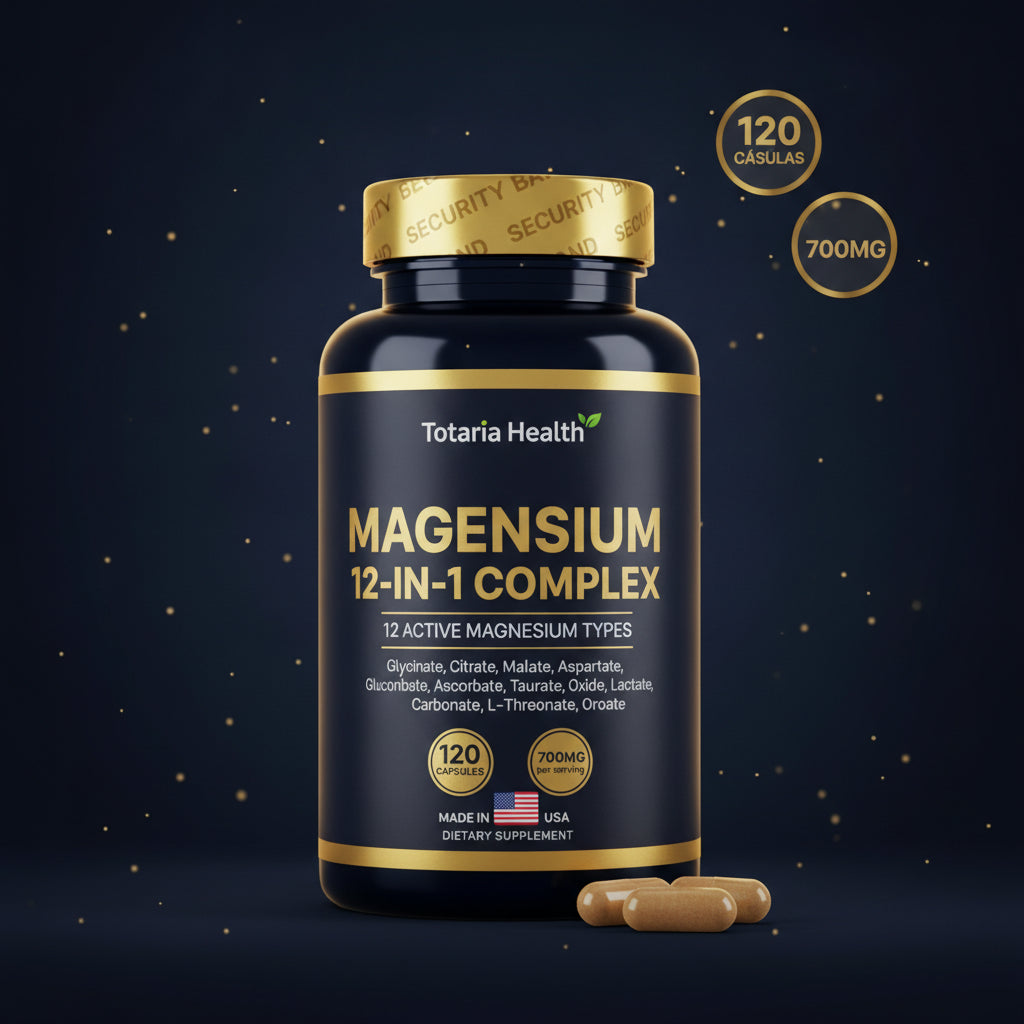 Magnesio 12 en 1 Complex - 700mg | 120 Capsulas