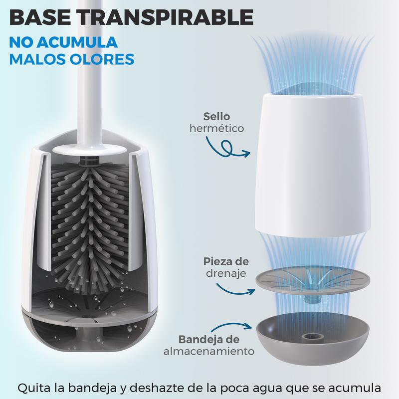 Cleanova™ El Cepillo de Inodoro que Limpia Mejor, No Guarda Olores y No Da Asco