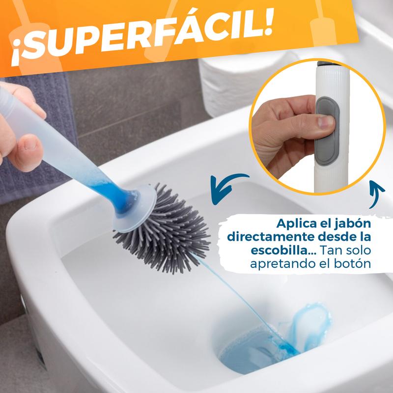 Cleanova™ El Cepillo de Inodoro que Limpia Mejor, No Guarda Olores y No Da Asco