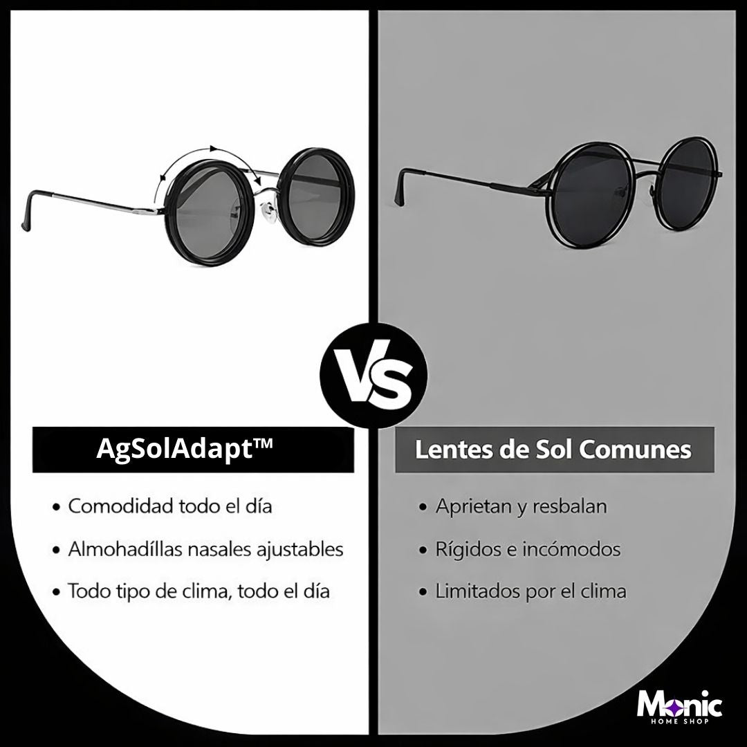 Gafas graduables SolAdapt™ Controla la intensidad del sol en segundos, estés donde estés.
