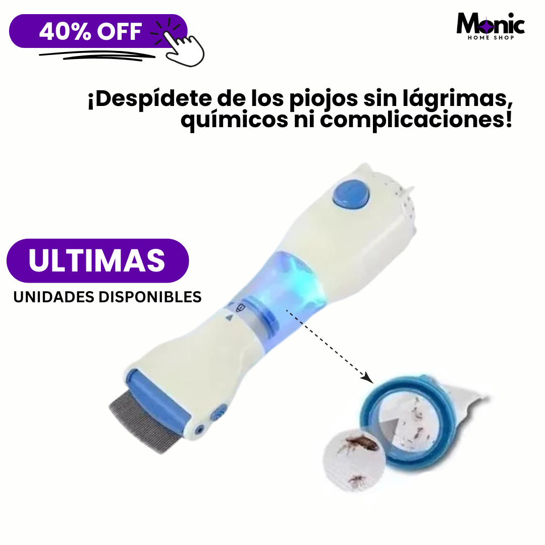 Aspiradora Quita Piojos Eléctrica Recargable – Seguro, Sin Químicos y Súper Efectivo