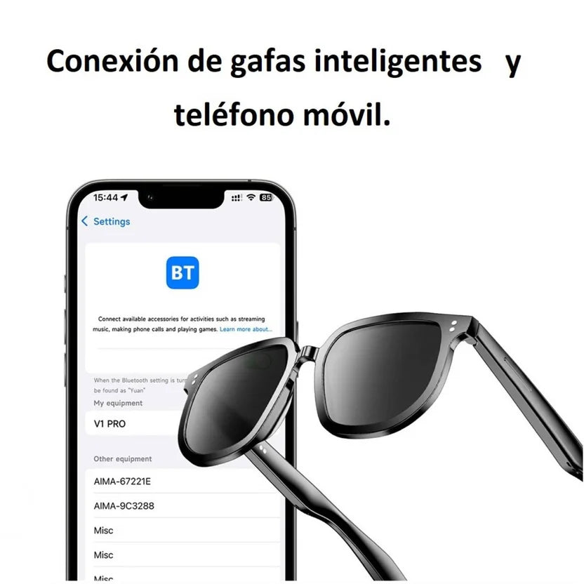 FreeBeat Glasses™ Libérate de cables y auriculares. Escucha música y responde llamadas sin usar las manos.