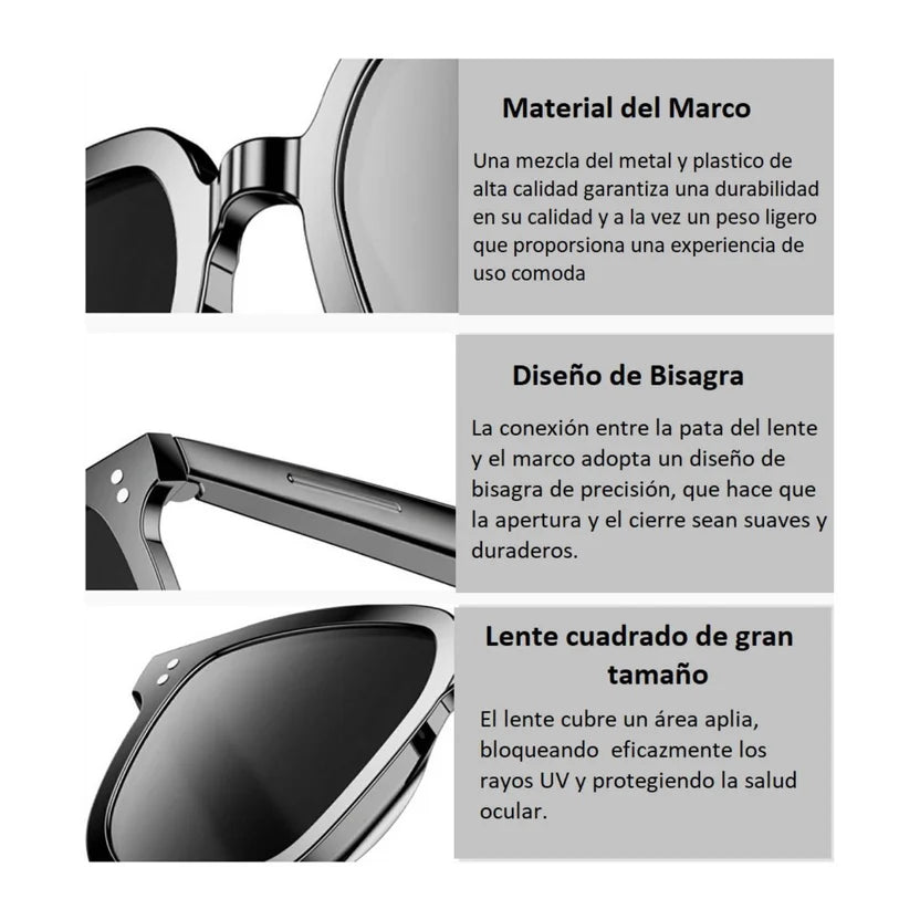 FreeBeat Glasses™ Libérate de cables y auriculares. Escucha música y responde llamadas sin usar las manos.